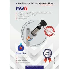 MAGY KOMBİ MANYETİK FİLİTRE - MIKNATISLI TORTU TUTUCU