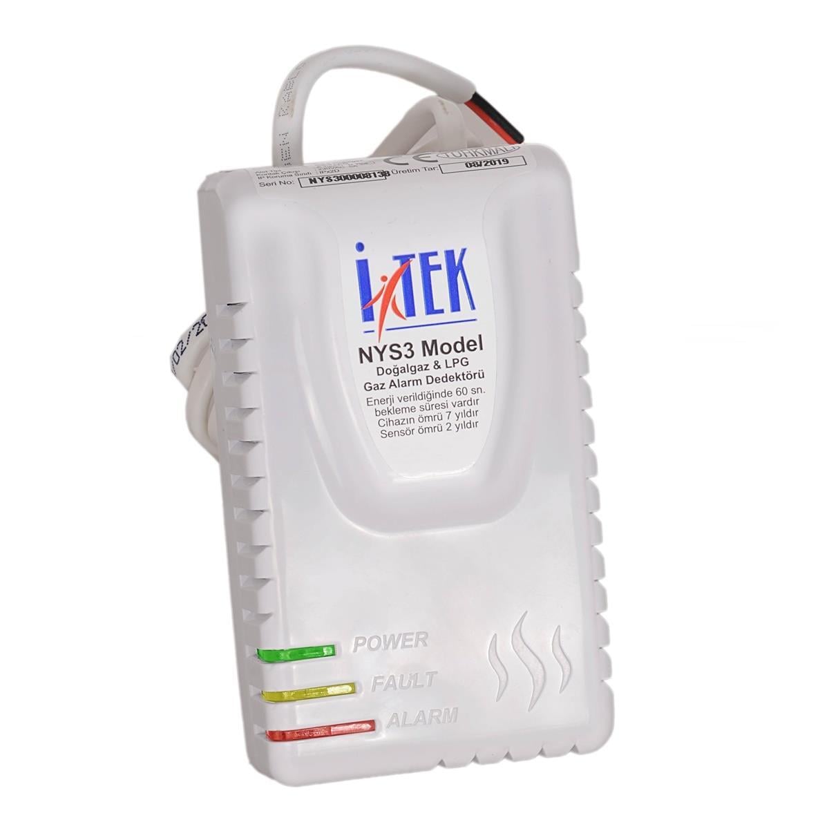 İtek NYS2 Doğalgaz ve LPG Gaz Alarm Cihazı